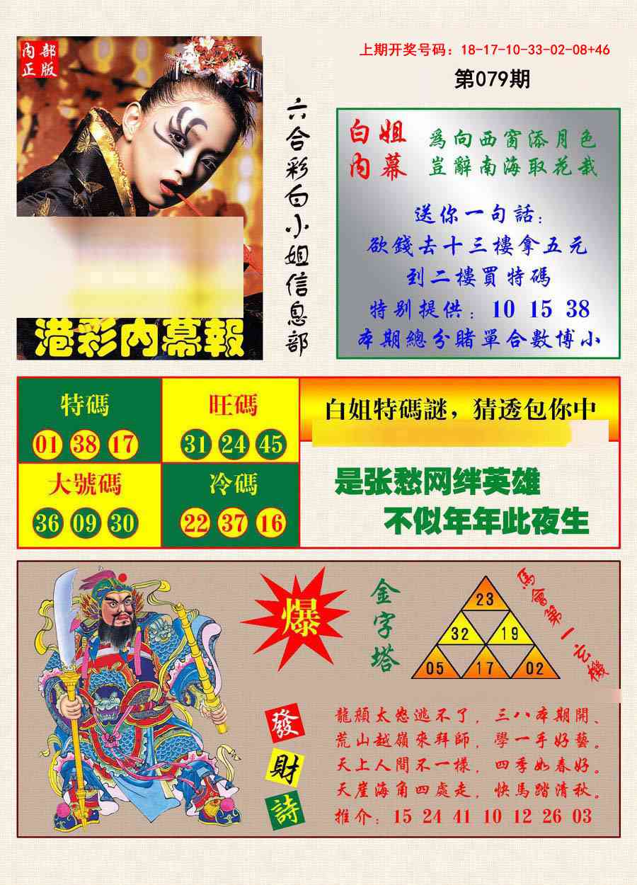 079期港彩内幕报[图]